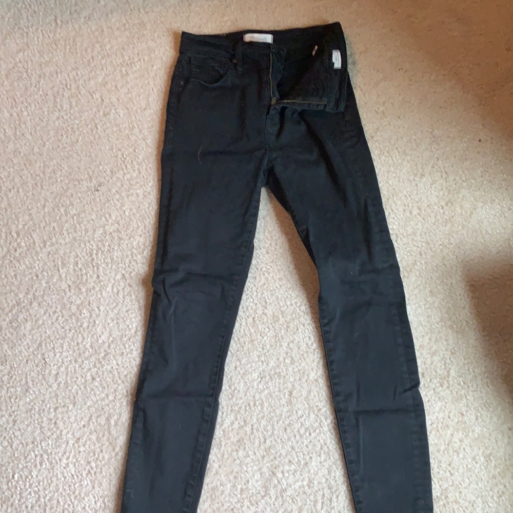 Madewell high rise skinny black jeans